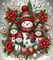 Christmas Diamond Painting Kits for Adults, Snowman Family Diamond Art Kits for Adults&Beginner, Full Drill Diamond Art Paint with 5D Round Diamonds for Home Wall Decor (Snowmen-Red)